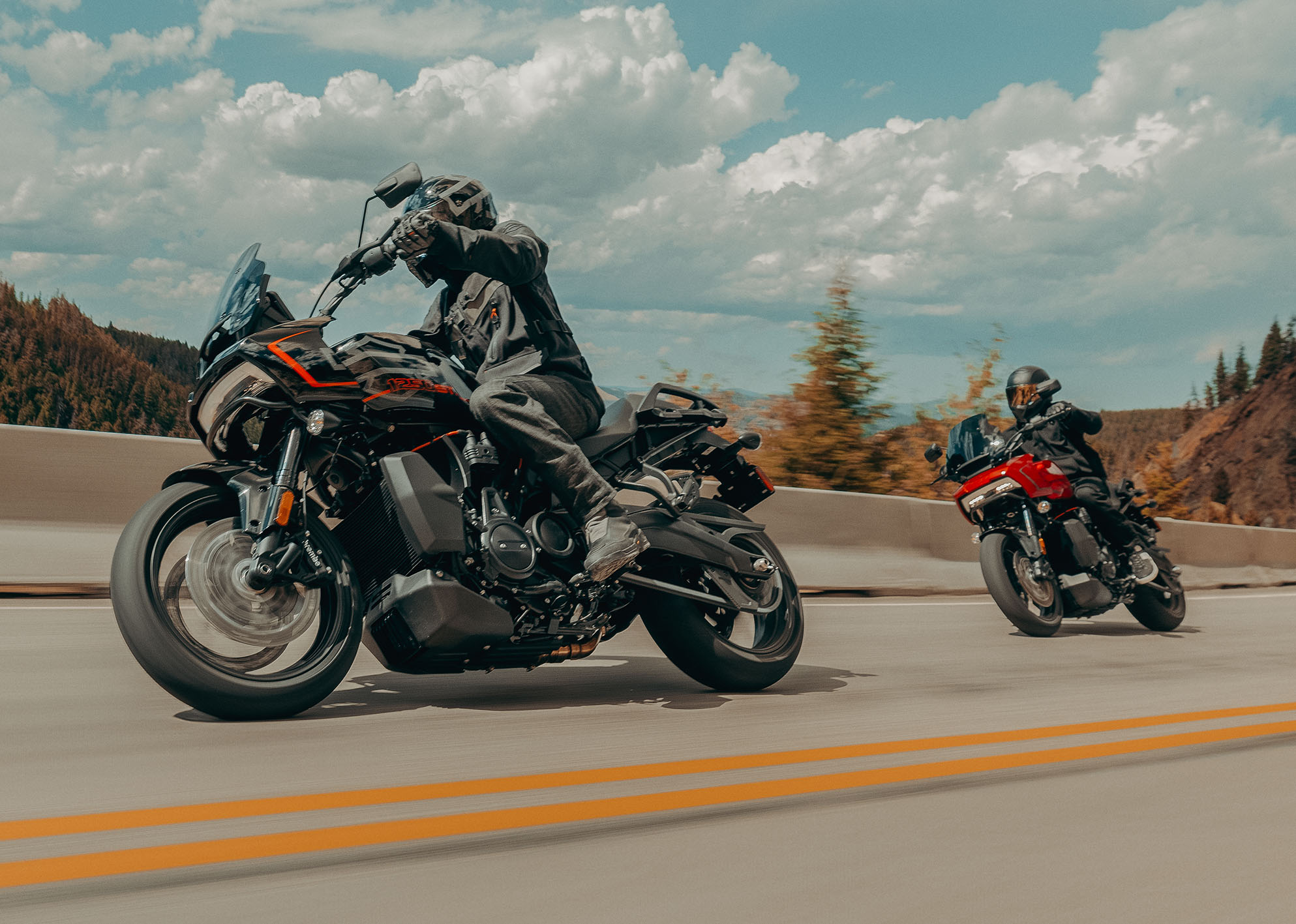 2025 Pan America ST Riding Shot