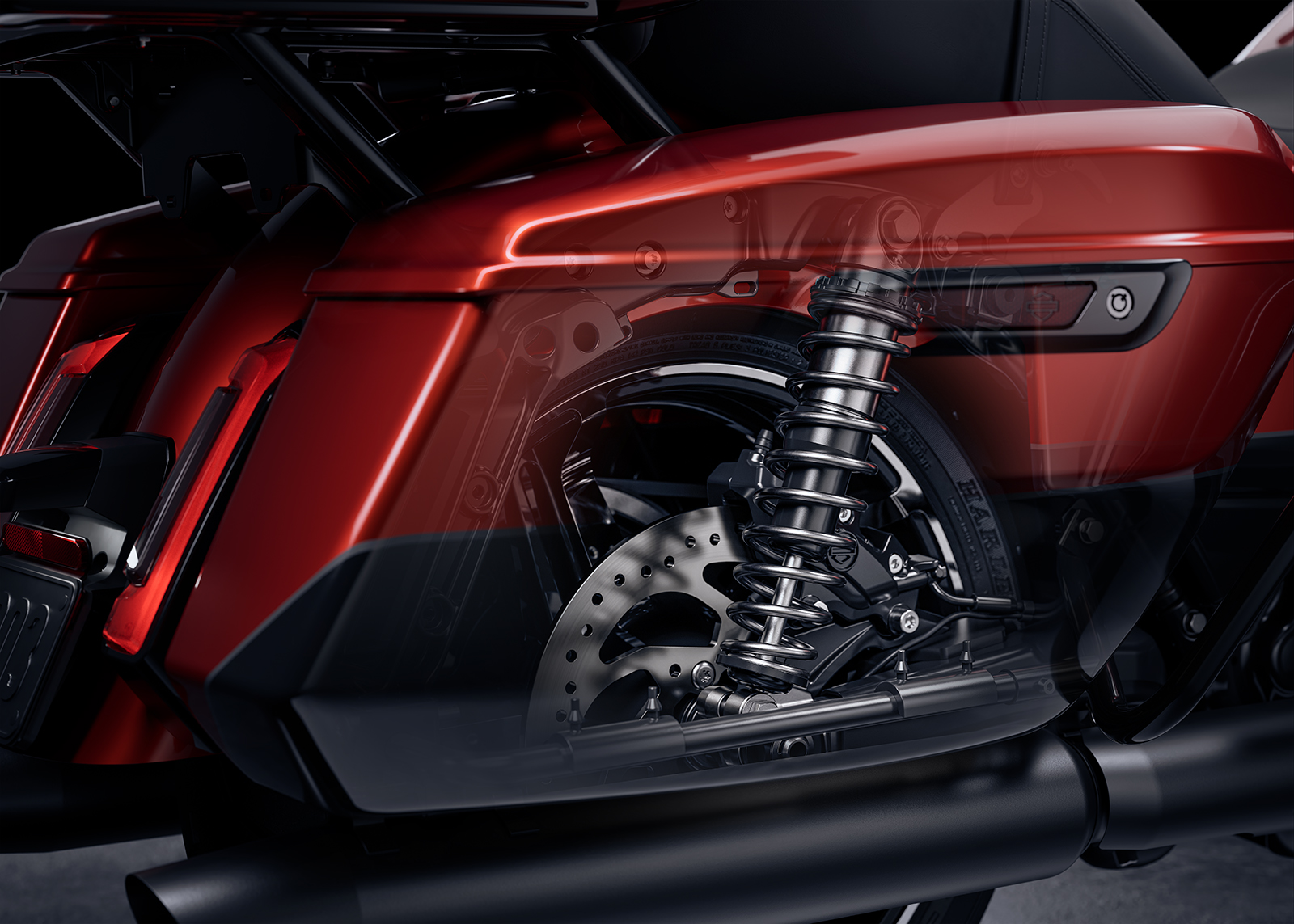 2025 Street Glide Ultra Motorcycle Rear Shocks
