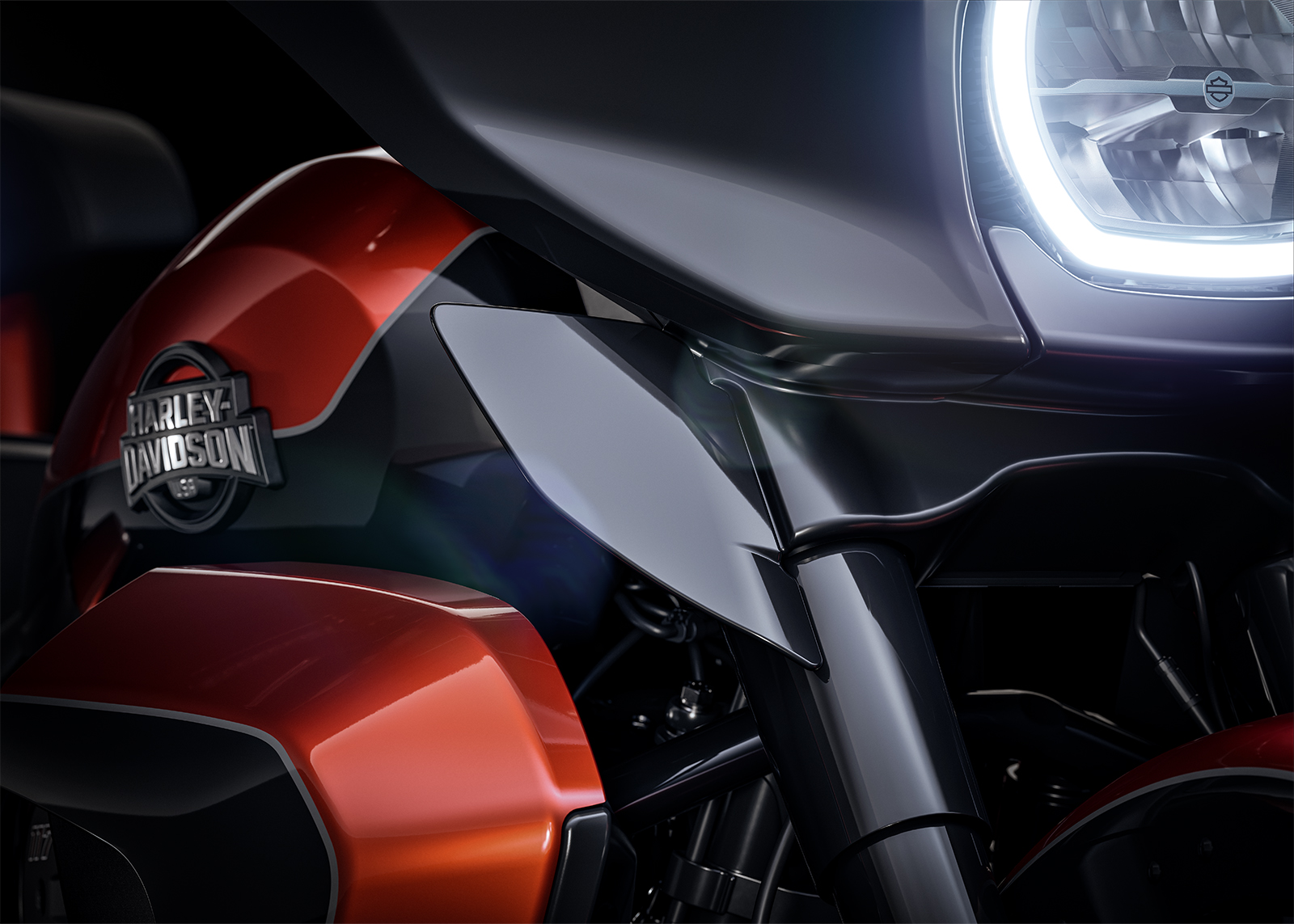 2025 Street Glide Ultra Motorcycle Fork-Mounted Air Deflectors