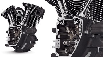 two engines with cut-aways to see the inside
