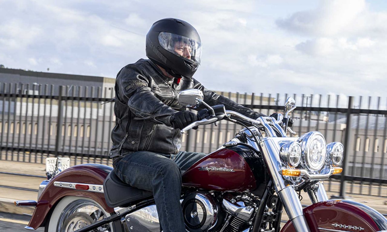 man riding bike